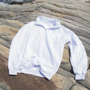 Grey Quarter zip